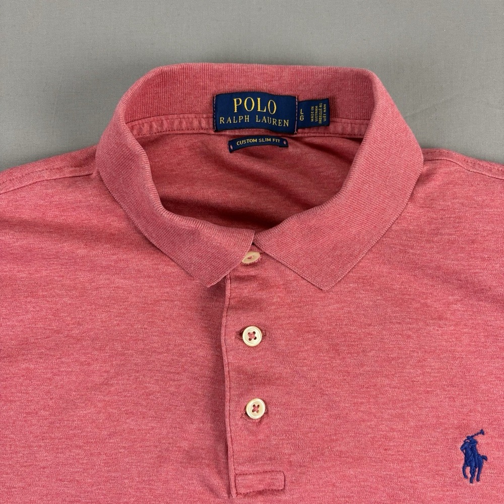 Polo Ralph Lauren Men's Large Custom Slim Fit Pink